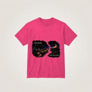 Sin mapa, con instinto estelar — Camiseta rosa
