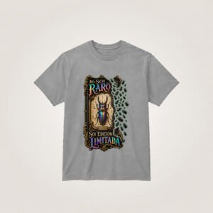 Escarabajo iridiscente en marco victoriano — Camiseta gris