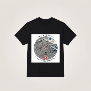 Puerta en la huella interior — Camiseta negra