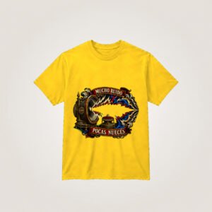 Mucho ruido, pocas nueces — Camiseta amarilla
